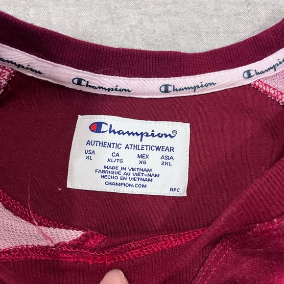 Champion Maroon Tie Dye Crew XL - Picture 2 of 4